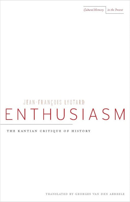 Book cover image for Enthusiasm ISBN: 9780804738996
